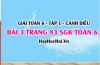 Giải bài 3 trang 83 Toán 6 Tập 1 SGK Cánh Diều
